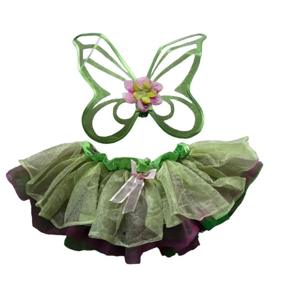 Tinkerbell costume wings and skirt 4-6 - Picture 1 of 3